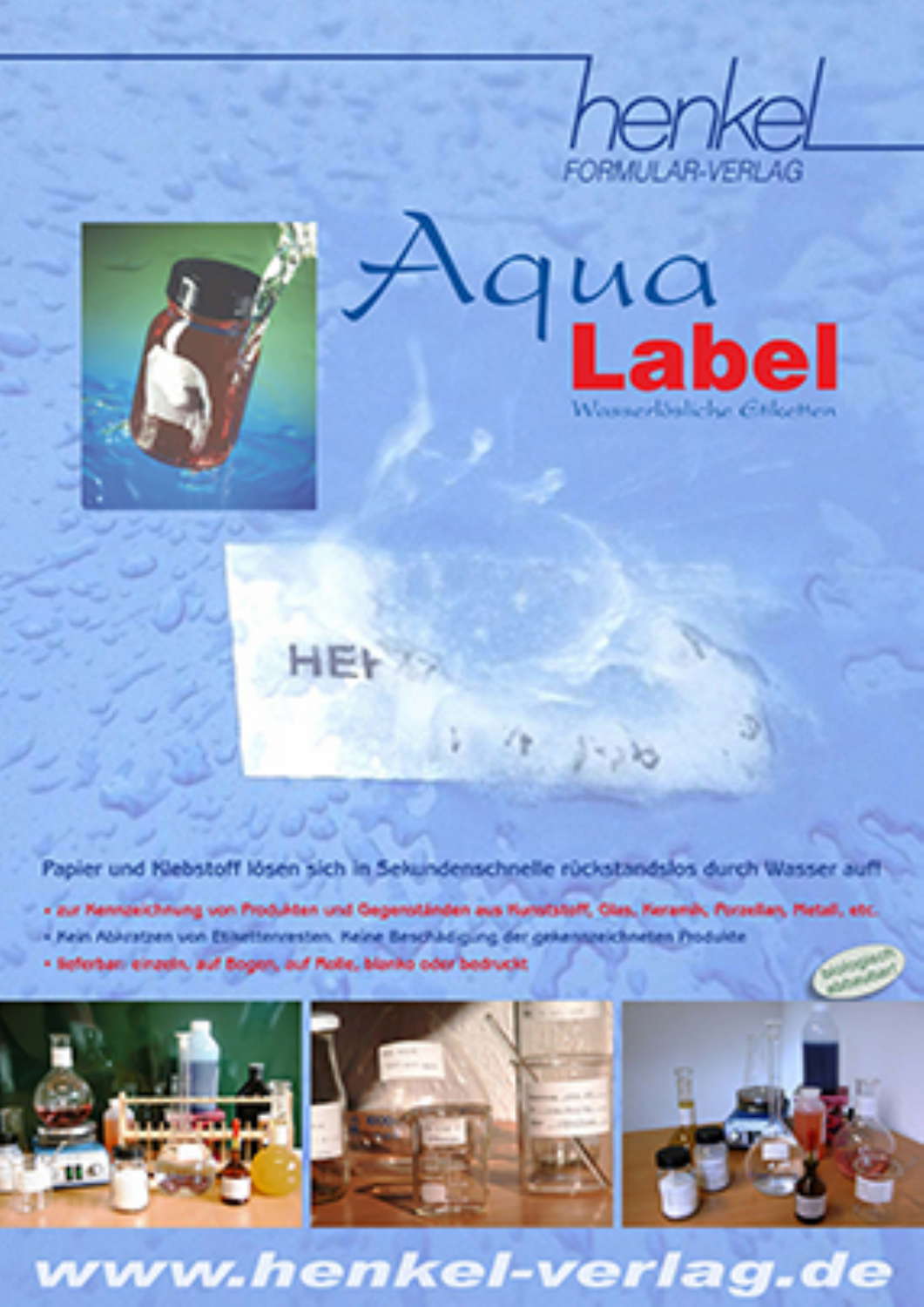 Aqua Label - Wasserlösliche Etiketten